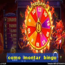 como montar bingo brinquedos toia