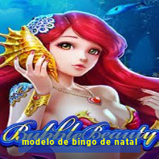 modelo de bingo de natal