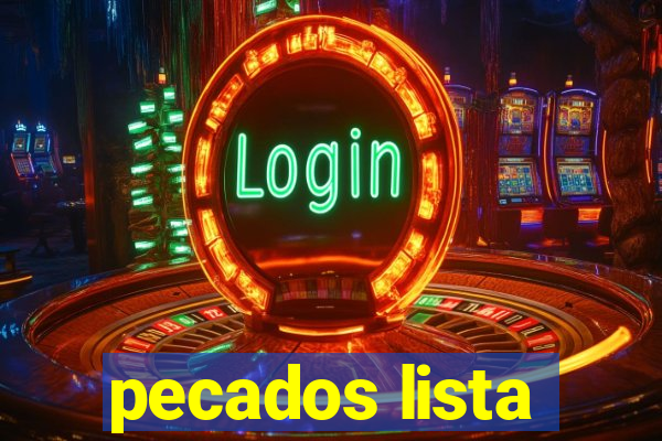 pecados lista