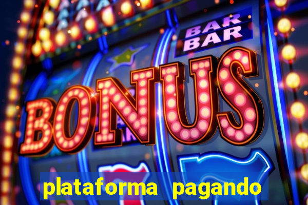 plataforma pagando bonus no cadastro