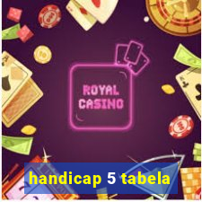 handicap 5 tabela