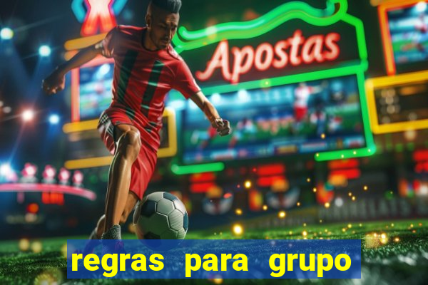 regras para grupo de futebol no whatsapp